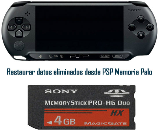 Restaurar datos eliminados desde PSP Memoria Palo