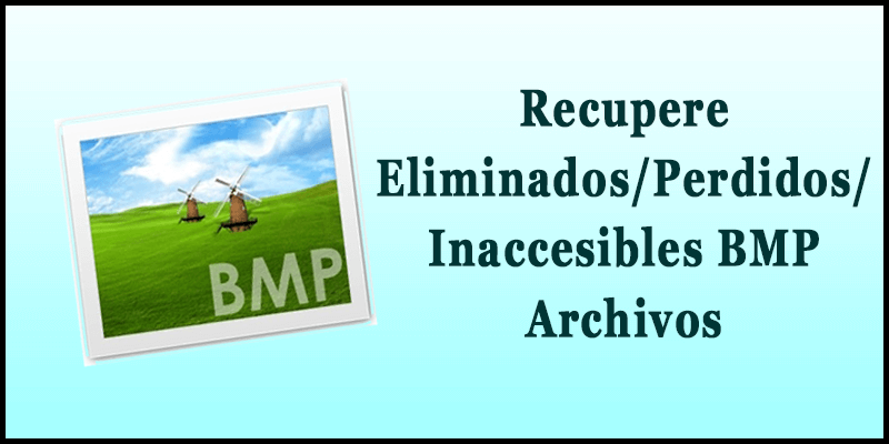 Recupere Eliminados Perdidos Inaccesibles BMP Archivos