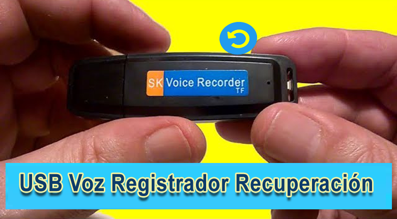 recuperar la voz grabada de la grabadora de voz USB