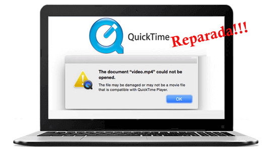 QuickTime Jugadora no puede abrir un archivo MP4