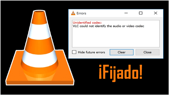 VLC no pudo identificar el códec de audio o video